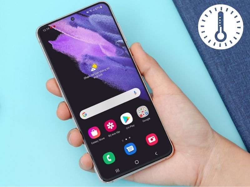 Nhiệt độ bình thường của Samsung là 0-35 độ C